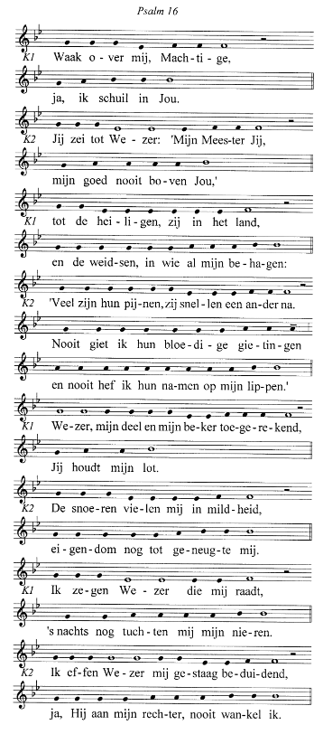 psalm 16 op muziek