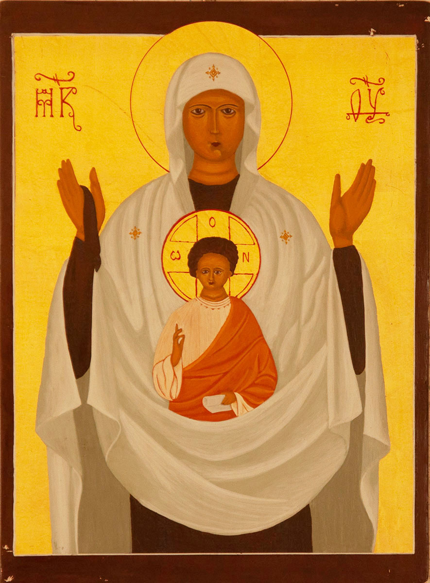 Icoon van Maria, Onze Lieve Vrouw van de berg Karmel © Anne-Marie Bos