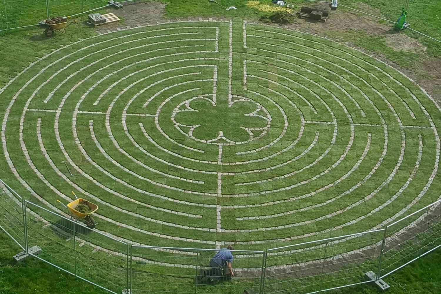 afbeelding van labyrint bij het aanbod van het TBI